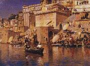 Edwin Lord Weeks On the River Ganges, Benares Spain oil painting artist